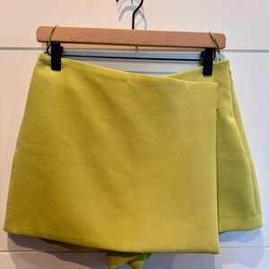 Zara Chartreuse Skort